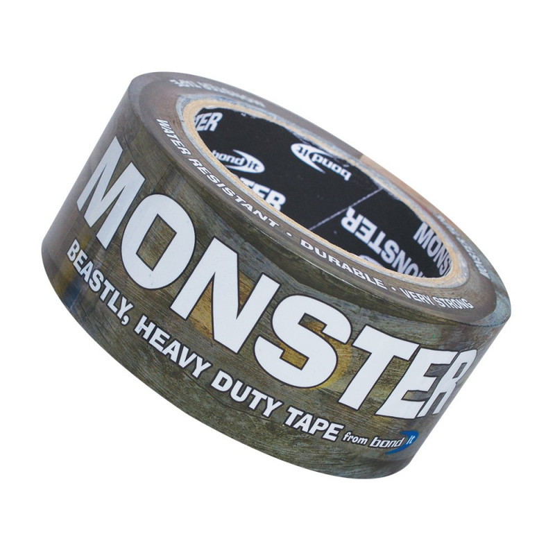Bond-It Monster Water Resistant Tape 48mm x 11 Metre - Black